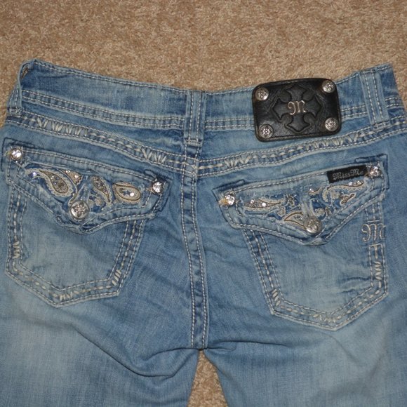 MISS ME Cuffed Capri Jeans Size 28 - Picture 7 of 8